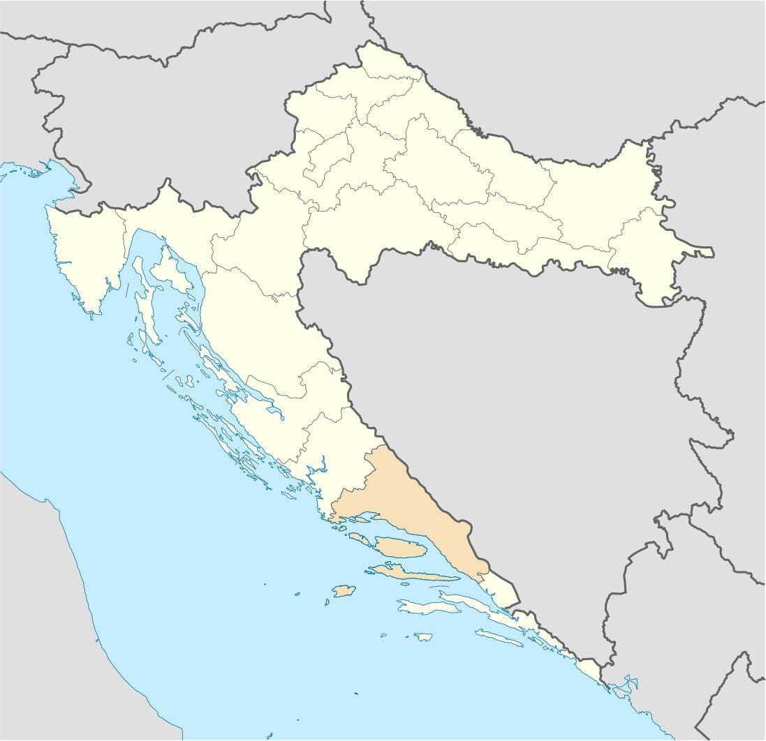 के नक्शे क्रोएशिया dalmatia