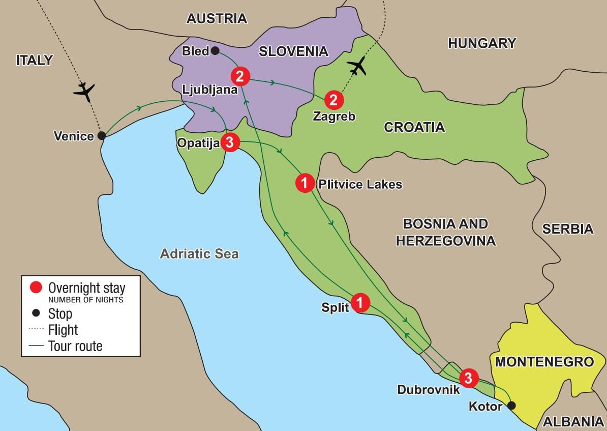 नक्शा opatija, क्रोएशिया