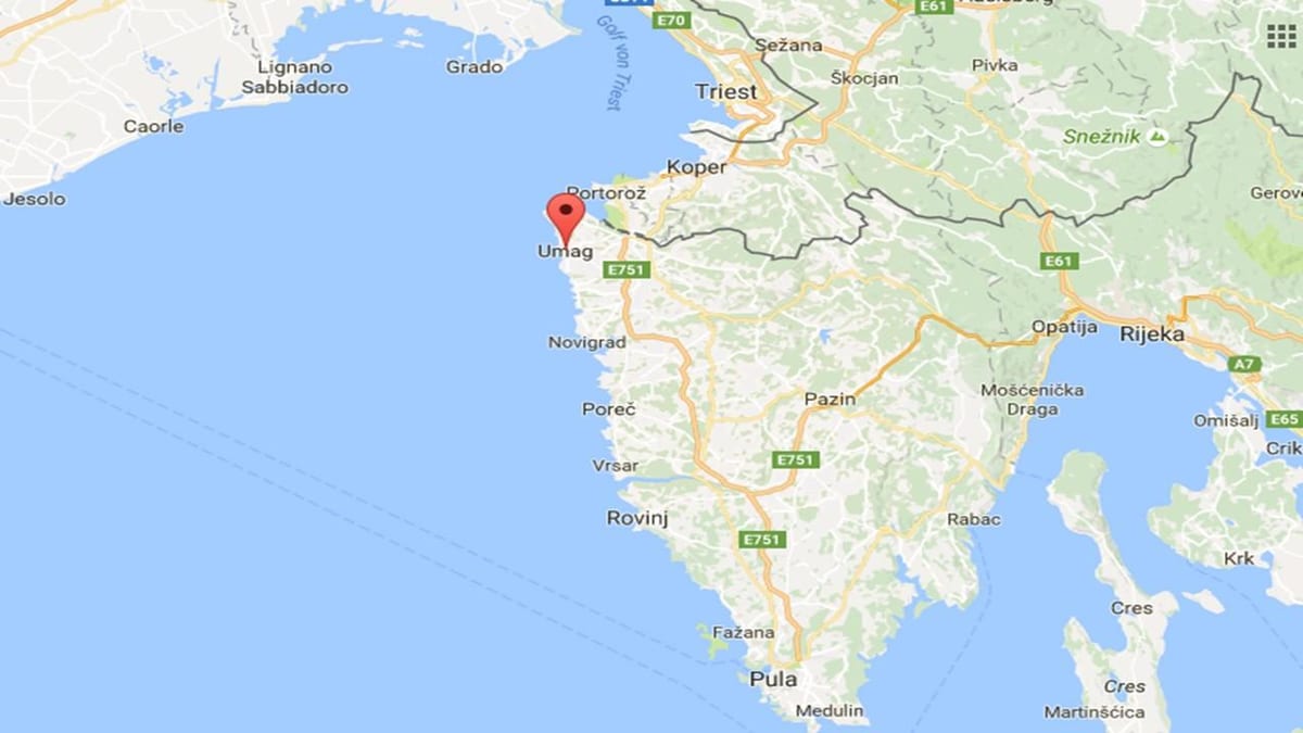 नक्शे के umag क्रोएशिया