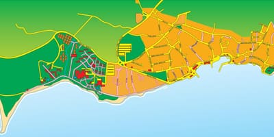 नक्शे के brač, क्रोएशिया