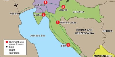 नक्शा opatija, क्रोएशिया