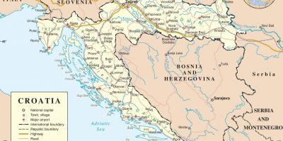 ड्राइविंग का नक्शा क्रोएशिया